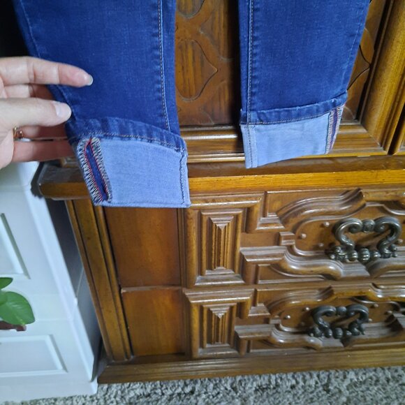 ENJEAN Maternity Cuffed Skinny Jeans - Darkwash, Size S - Picture 5 of 16